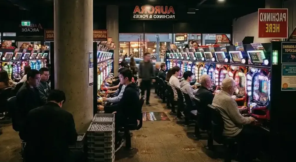 Bounty redemption counter at the Brisbane pachinko club